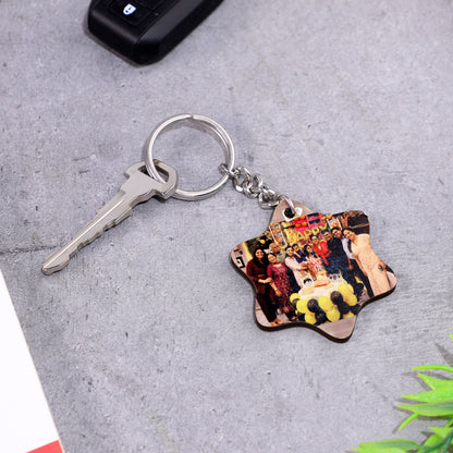 PREMIUM GLOSSY MDF KEYCHAIN