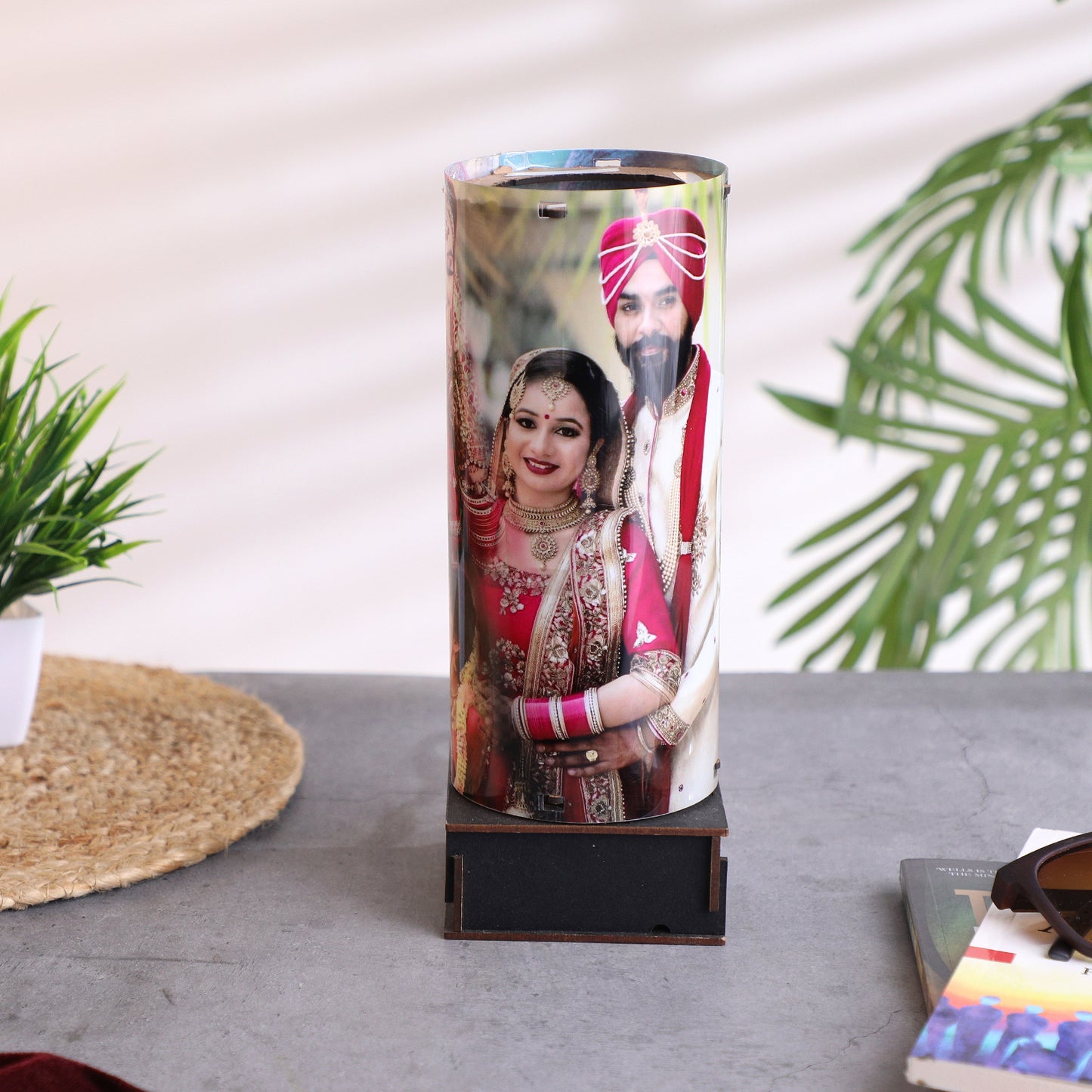 Bottle Neck Rotating Photo Frame