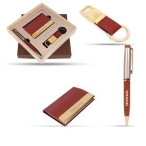 Premium 3-in-1 Custom Gift Set – [Pen, Keychain & Card Holder Combo]
