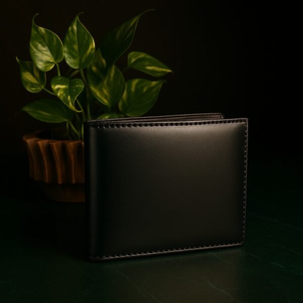 Classic Black Leather Wallet 003 - Image 2