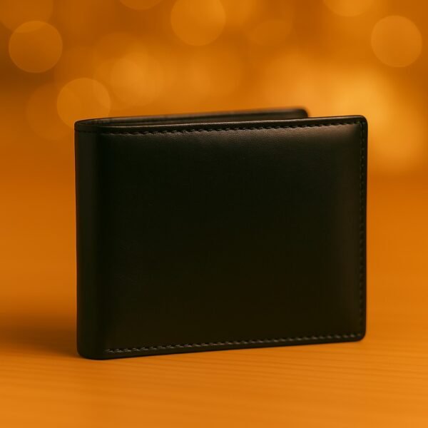 Classic Black Leather Wallet 003 - Image 4