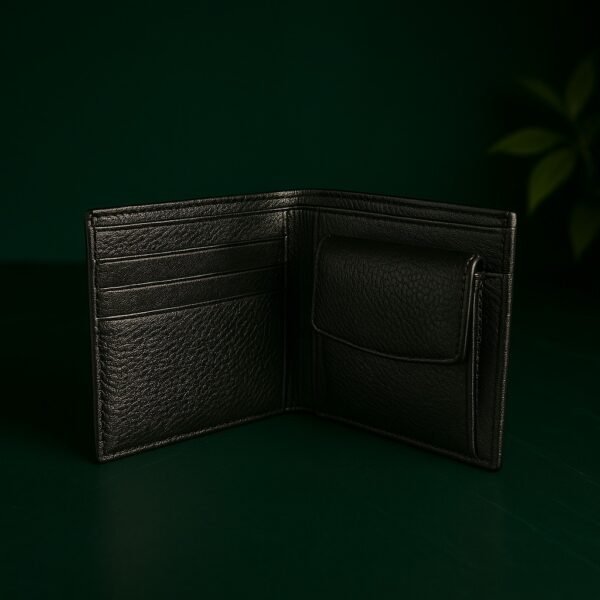Black Genuine Leather Wallet 004 - Image 2
