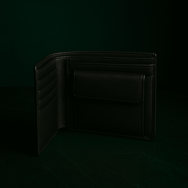 Black Genuine Leather Wallet 004 - Image 3